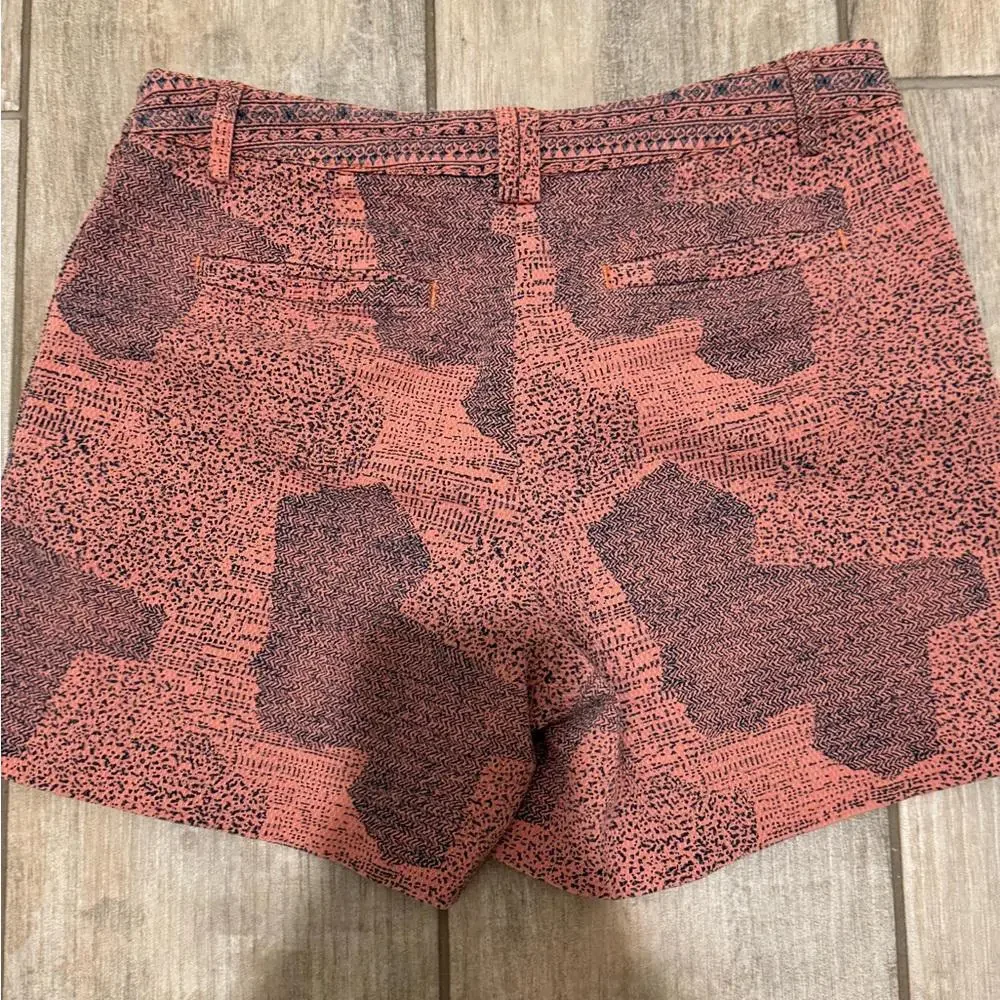 Anthropologie Cartonnier Island Hopper Shorts 4 Pink Side Button Down - Picture 3 of 8